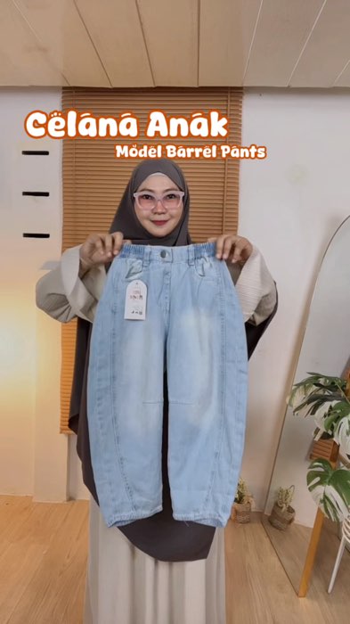 Celana anak model barrel pants #celanaanakmurah #celanabarrelpants #FashiondiShopee #OOTDFashionShopee #ViralDiShopeeVideo