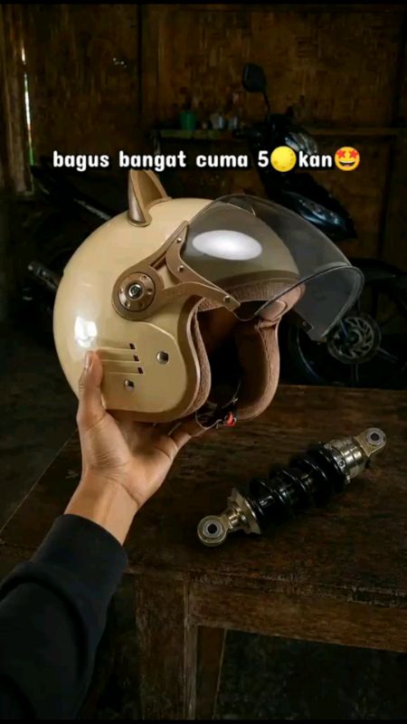 Helm Bipplast Fantasy V2 Bogo Retro Face Keren dengan Kuping Lucu #Dis #DiskonRa #RacunShopeeCh #RacunS #DiskonShopee #Diskon
