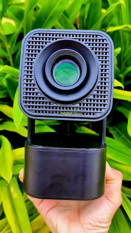 MODOFO Proyektor Mini Android Portable 450ANSI AutoKeystone 4K FullHD 360° Speaker Internal