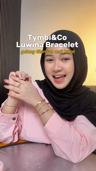 Tymbi&Co Luwina Bracelet. Gelang Titanium Anti karat anti luntur. cantik bangeeet. Silakan CO di keranjang #gelangtymbinco #tymbinco #gelangtitanium