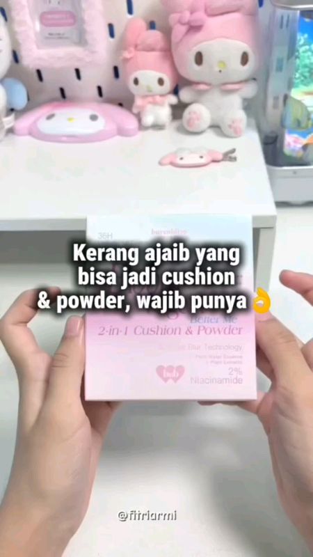 Cushion 2 in 1 #RacunShopee #SpillRacunShopee #barenblisscushionblomvegan #cushionbloomattebarenbliss #cushionbarenbliss #barenbliss