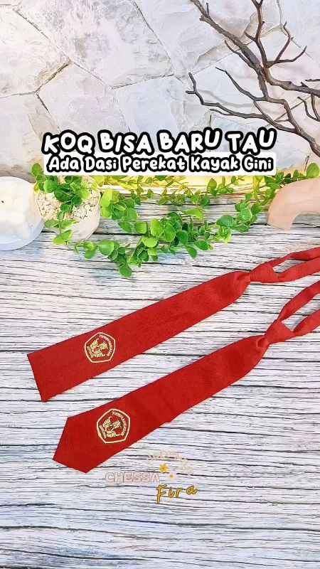 Ganti pakai dasi perekat aja bun #dasisekolah #dasiperekat #dasisd #perlengkapansekolah #atributsekolah #dasianaksekolah #dasismp #dasianakviral