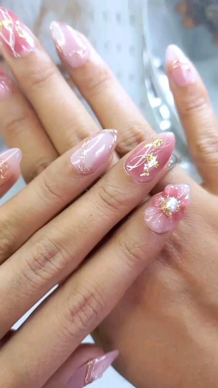 #pressonnail #pink #natural