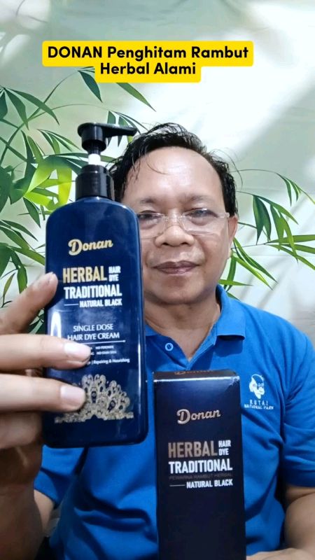 Donan krim pewarna rambut hitam herbal alami #Donan #penghitamuban #pewarnarambutalami