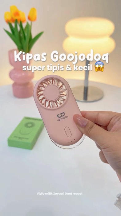 Kipas super tipis dan ringan tapi angin nya turbo#SpillRacunShopee #RacunShopee#kipasgoojodoq#goojodoqultratipis#kipastipisgoojodoq #kipasminiportable
