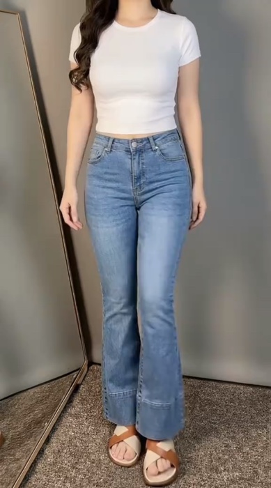 Jeans Cutbray😍😍 bangus banget#jeanscutbray #cutbrayjeans #RacunShopeeCheck #PromoNonStop #RacunShopee