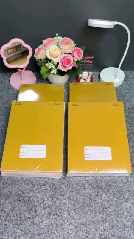 buku tulis sidu Kraft sampul coklat 40 lembar#