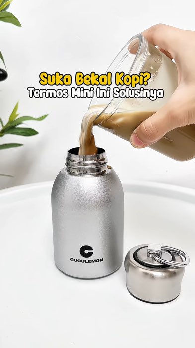 Suka bekal kopi? Pake ini aja! #RacunShopee #SpillRacunShopee #DiskonRacunShopee #ViralDiShopeeVideo #termosmini #termoskopi #cuculemontermoskopi