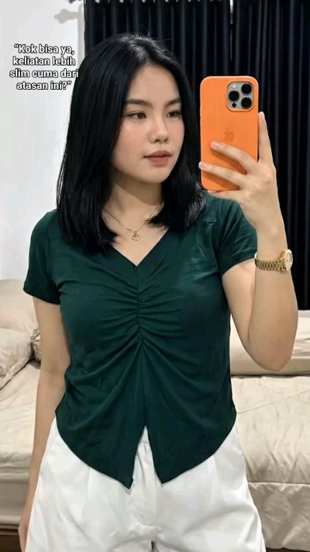 #atasanserut #atasanvneckwanita #shopeevideo