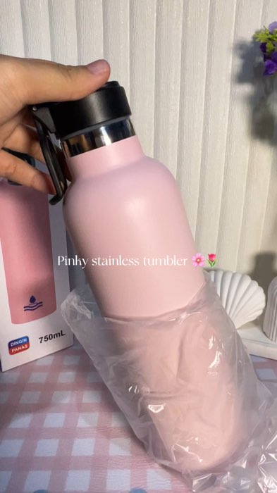 Tumbler pinky 🌸 #tumbler #tumbleresthetic #TumblerPinkAesthetic #tumblertahanpanasdandingin