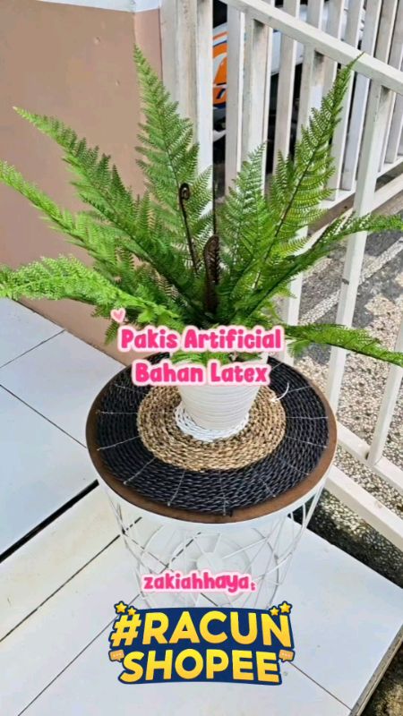 pakis latex @borneo_treehouse #tanamanartificial #tanamanlatex #RacunShopee #SpillRacunShopee #SpillBawaBerkah #ViralDiShopeeVideo