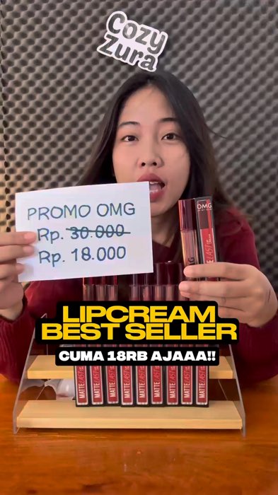 Secakep ini sayang untuk diskip😊🩷 #lipcream #lipcreamOMG #lipstick #ombrelips #lipstickOMG #MakeUpWajibPunya #ShopeeCOD #GratisOngkirRP0 #RacunShope