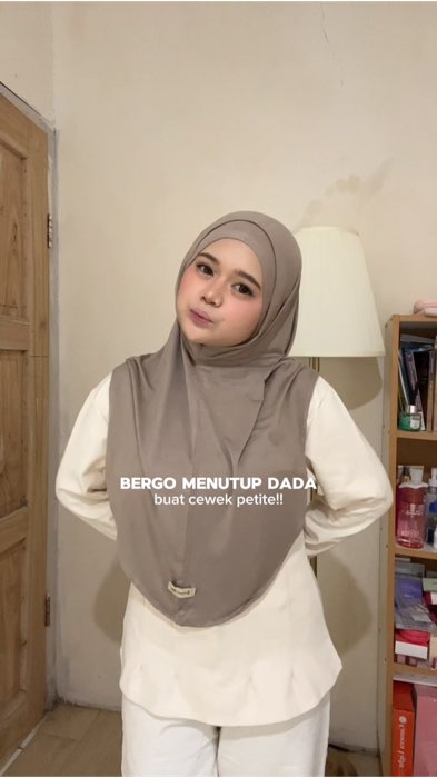 bergo butup dada yang adem bgtt!!😗🫰🏻 #petitefashion #kalishaofficial #kalishaxfitrop #hijabsada #fyp