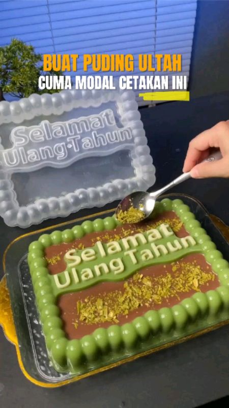 Cetakan puding ulang tahun model baru #GratsiOngkirRP0 #ShopeeCOD #ViralDiShopeeVideo #GaNyeselBeliIni #cetakanpuding