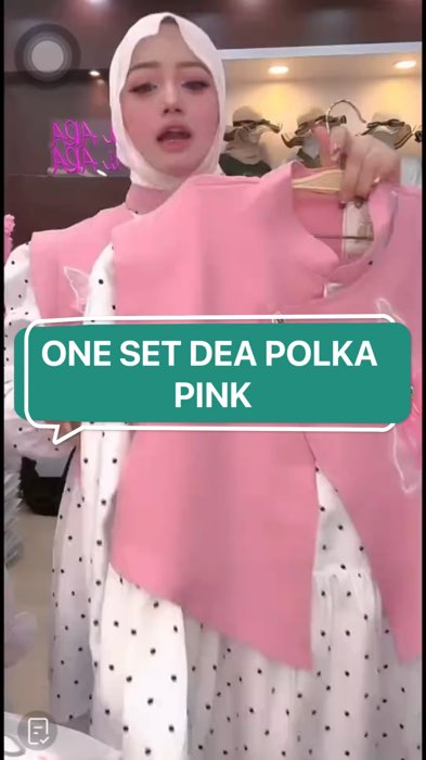 ￼One Set Dea Polka Uni Ara | One Set Uni Ara | Setelan Celana Dea Polka Uni Ara | One Set Wanita Kekinian#RacunShopee #FashiondiShopee #setcel #CODin