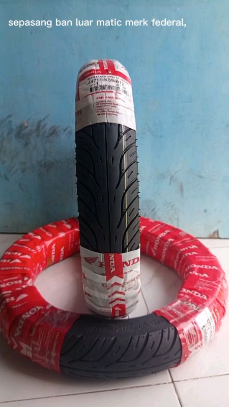 spasang ban matic ring 14 merk federal ukuran 80/90-90/90 tubless untuk motor beat Vario Mio #banmatic#ring14#tubeless#shopeevideo#SpillRacunShopee