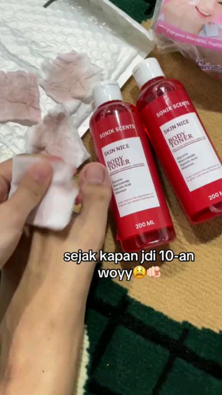 wahh rekomendasi banget nih body toner sonik scents skin#shopeevide #tonerbadan  #belanjashopeemurah #fypdongggggggg #codshopee #rekomendasishop #ceko