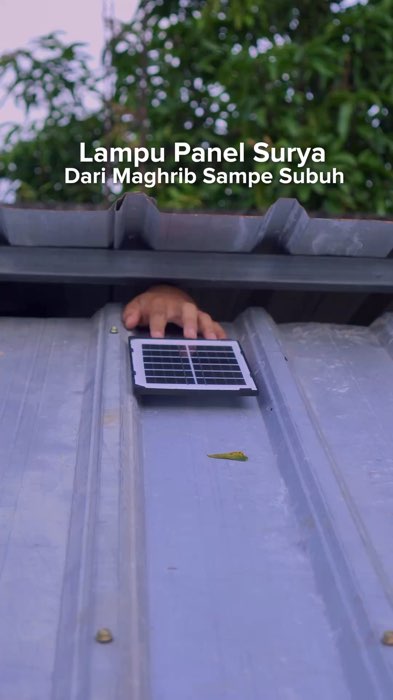 Lampu Panel Surya Dari Maghrib Sampe Shubuh #paneldinding