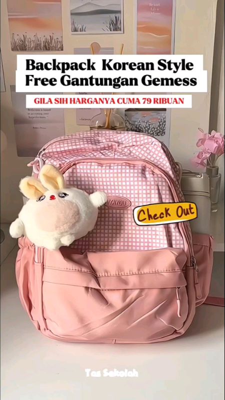 Ransel Import Korea Terlaris bonus gantungan kunci #ranselimport #ranselwanita #backtoschool #ranselsekolah #ranselmini #TermurahDiShopee #DiskonRacun