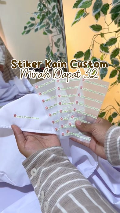 #stikerkain #stikerkainnama #stikercustom #stikercustomnama #stikerwaterproof #ViralDiShopeeVideo #TermurahDiShopee