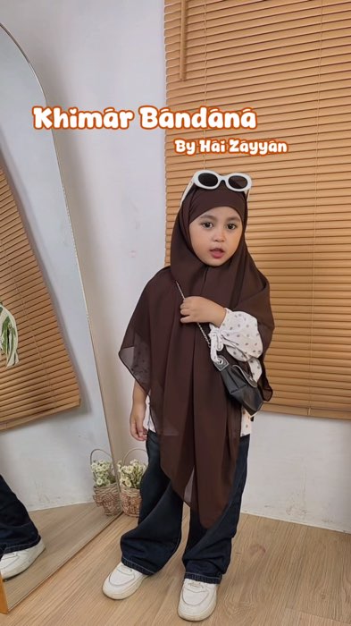 Khimar bandana versi anak @zayyan.hijabofc #khimarbandana #khibananak #FashiondiShopee #SpillBawaBerkah #OOTDFashionShopee #PromoNonStop #CODinApa