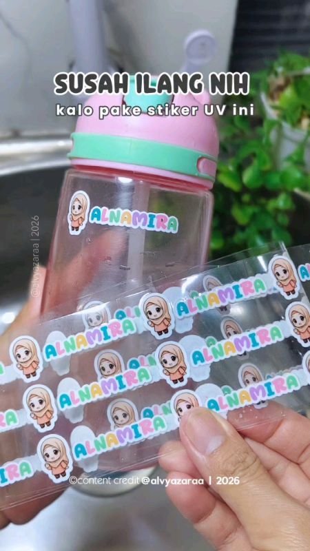 Stiker anti ilang #stikernama #stikernamacustom #stikerwaterproof #stikeruv #stikernamawaterproof #stikeratkkarakter #stiker #ShopeeLook #Diskon40RB