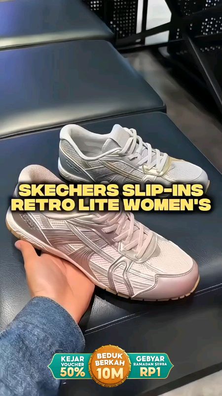 SKECHERS SLIP-INS RETRO LITE GREY PINK SALEE!! #skechers #skechersslipins #skecherswomen #RacunShopee #shopeevideo #SpillBawaBerkah #PromoNonStop #fyp