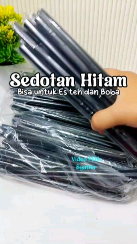 sedotan Boba cocok untuk usaha minuman #sedotanhitam #sedotanboba #SpillRacunShopee #ViralDiShopeeVideo #RacunShopee