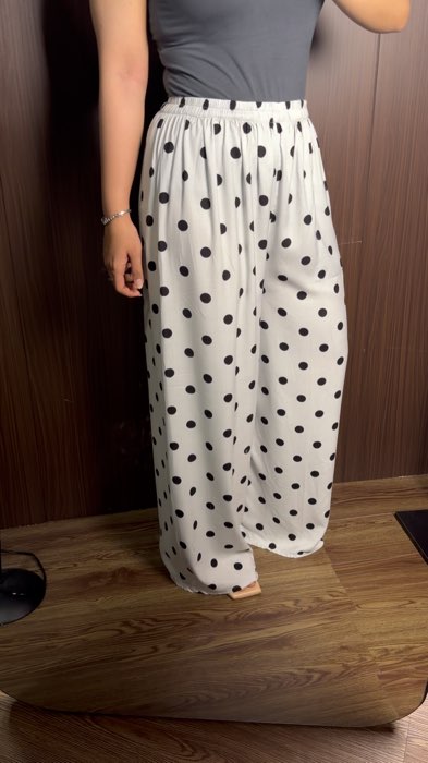 Rekomendasi celana polkadot putih #celanapolkadot #celanakulotmurah