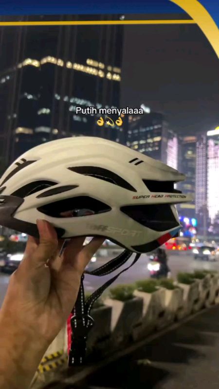 TAFF SPORT Helm Sepeda Ultralight Breat #SpillBawaBerkah #ViralDiShopeeVideo #RacunShopeeCheck #Diskon50Persen #RacunShopee