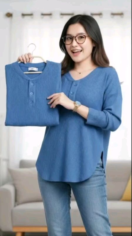 kaos wanita lengan panjang waffle#RacunShopee #SpillRacunShopee #SpillBawaBerkah #KaosW #kaoswanitalenganpanjang #pakaianwanita