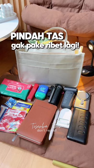 Pindah tas gak pake ribet lagi karna ada bag organizer #bagorganizer #organizerbag #SpillBawaBerkah #GakNyeselBeliIni #GratisOngkirRP0