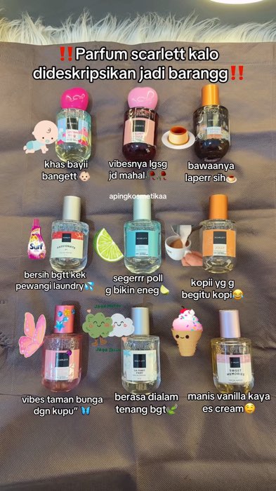 Kamu sukaa yg mana nih gaisss?🥳🥳🥰 #parfum #parfumwanita #parfumscarlett #fypシ #parfumtahanlama #scarlettparfum #parfummurah #scarlett