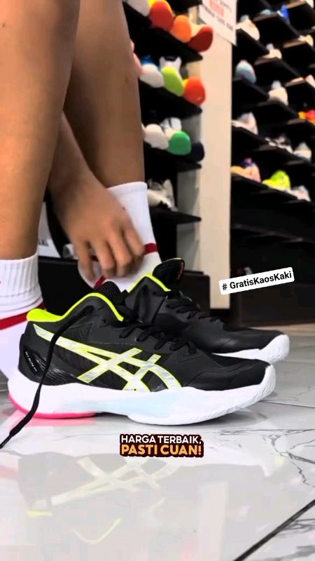 Sepatu Olahraga Voli AS!CS SKY ELITE Pria Wanita #GratisOngkirRP0 #Diskon50Persen #ShopeeCOD #TermurahDiShopee #ViralDiShopeeVideo #RacunShopee