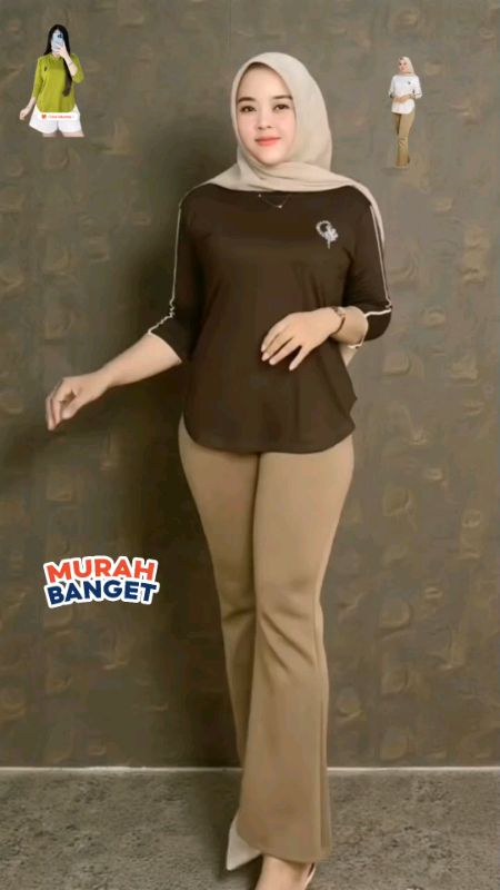 atasan wanita kekinian blouse lengan 7/8 #RacunShopee #DiskonRacunShopee #GakNyeselBeliIni #ViraldiShopeeVideo #Viral #atasanwanitakekinian