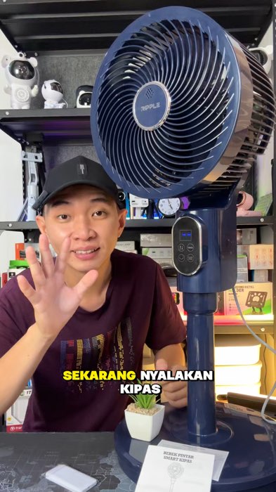 Kipas angin ruangan lantai berdiri RIPPLE AI Sensor suara multifungsi #GratisOngkirRP0 #ViralDiShopeeVideo #RacunShopee #ShopeeCOD #PromoNonStop