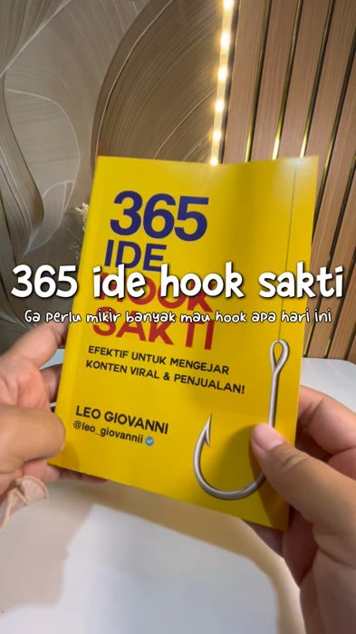 Beneran sakti untuk bikin 3 detik video kamu berguna #365idehooksakti #bukuleogivani #bukuhookkonten #GratisOngkirRP0 #RacunShopeeCheck