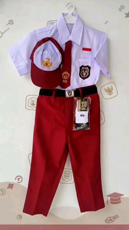 Setelan Lengkap Seragam Sekolah SD#Setelanseragamsekolah#SeragamSD#seragamlengkap#SeragamLengkapSekolahSD
