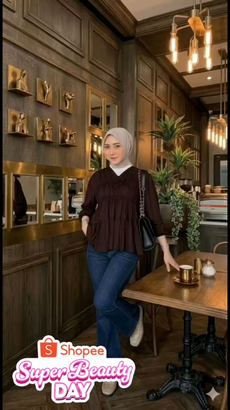 Mireya Blouse Bahan Rayon Twill Premium Model Kerut Dada Stylish #mireyablouse #blousewanitakekinian #blouserayontwill #blousepremium #fashionwanita