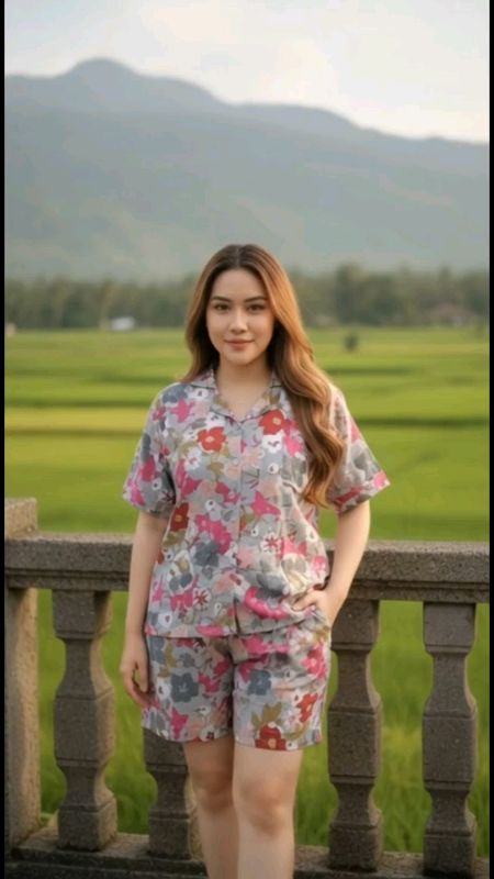 Set Piyama Wanita Adem Nyaman Dipakai Seharian #PiyamaWanita #BajuTidurWanita #OnesetWanita #sleepwear #oneset #setelanwanita #ShopeeBeautyHaul