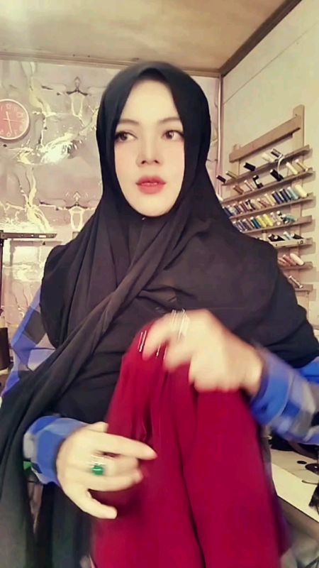 gamis abaya #Racunshopee #FashiondiShopee #gamisabaya #tigarutasli