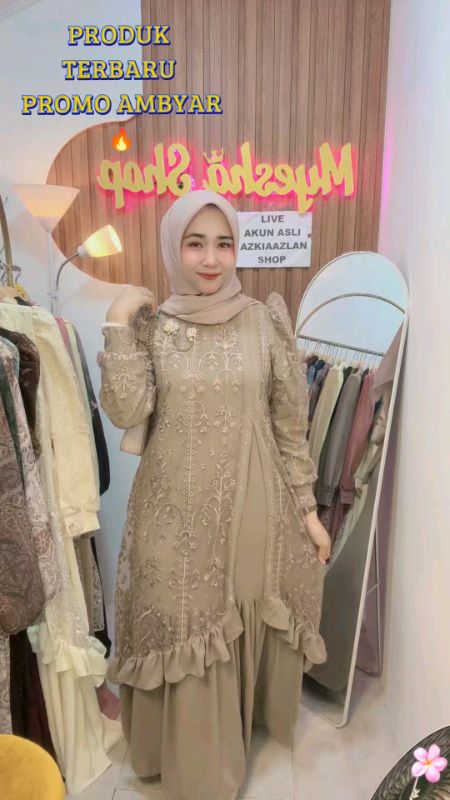 1 baju Bisa Untuk segala Acara Yuk ka CO sekatang sebelum KEHABISAN WARNA #dressmewahmurah #terbaru #gamisbrukatcantik