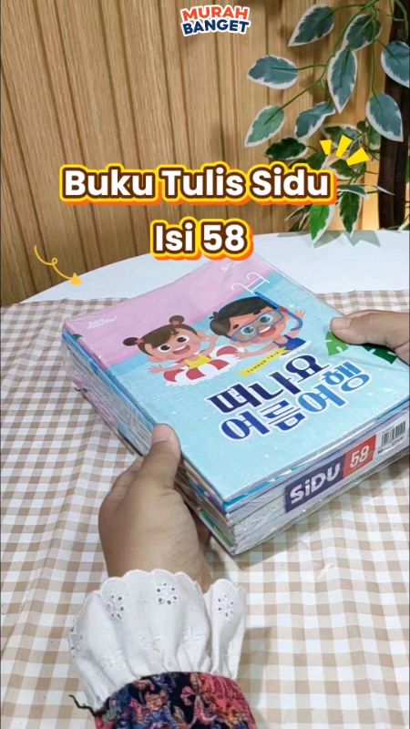 buku tulis sidu isi 58 lembar #buku #bukutulis #bukutulissidu #siduisi58 #keperluansekolah #TermurahDiShopee #DiskonShopeeVideo