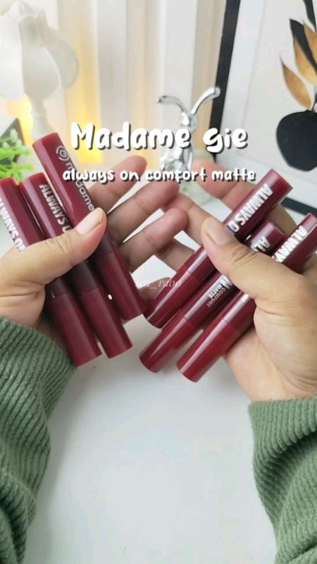 madame gie l always on comfort matte #madamgie #madamgielipmatte #makeup #ViralDiShopeeVideo