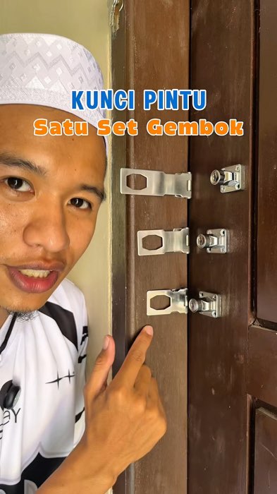 Kunci pintu 1 set gembok tinggal pasang #ShopeeCOD #GratisOngkirRP0 #ViralDiShopeeVideo #RacunShopeeCheck #gembokpintu #kuncipintu