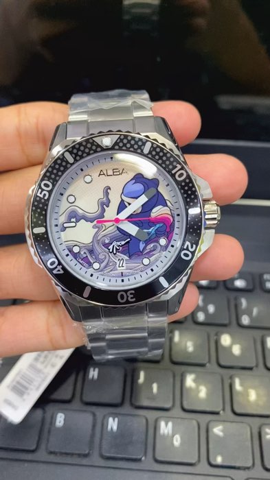 Jam Tangan Alba Terbaru X Arkiv Vilmansa AU4079X1 Automatic Stainless Steel Strap Limited Edition#alba #jampriaoriginal #jamautomatic #RacunShopeeChec