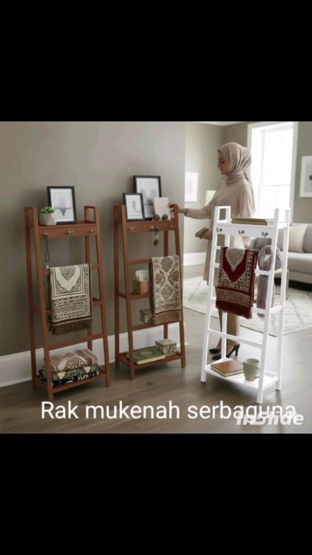 Rak Mukrnah, Sajadah, Al Quran bahkan bisa buat tarok Pigura Foto . #rakmukenaaesthetic #rakmukenahsajadah #rakmukenaminimalis