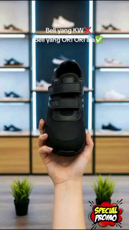 #racunshopee #gratisongkir #Sepatu Sekolah Anak Hitam Putih /Sepatu Anak Pria Wanita /Sepatu Anak Velcro