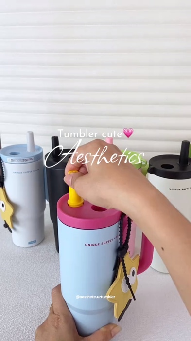 ￼tumbler minum tumbler aesthetic tumbler stainless aesthetic tumbler estetik aesthetic 750ml
