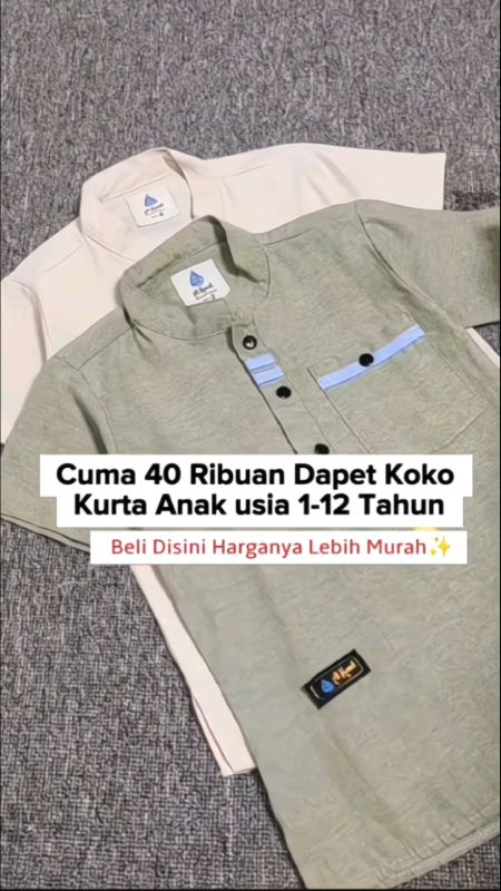 Koko Kurta Anak Gak Gampang Lecek bisa dipake usia 1-12 tahun #kokoanak #kokokurta #kokokurtaanak #kokooxford #DiskonRacunShopee #TermurahDiShopee